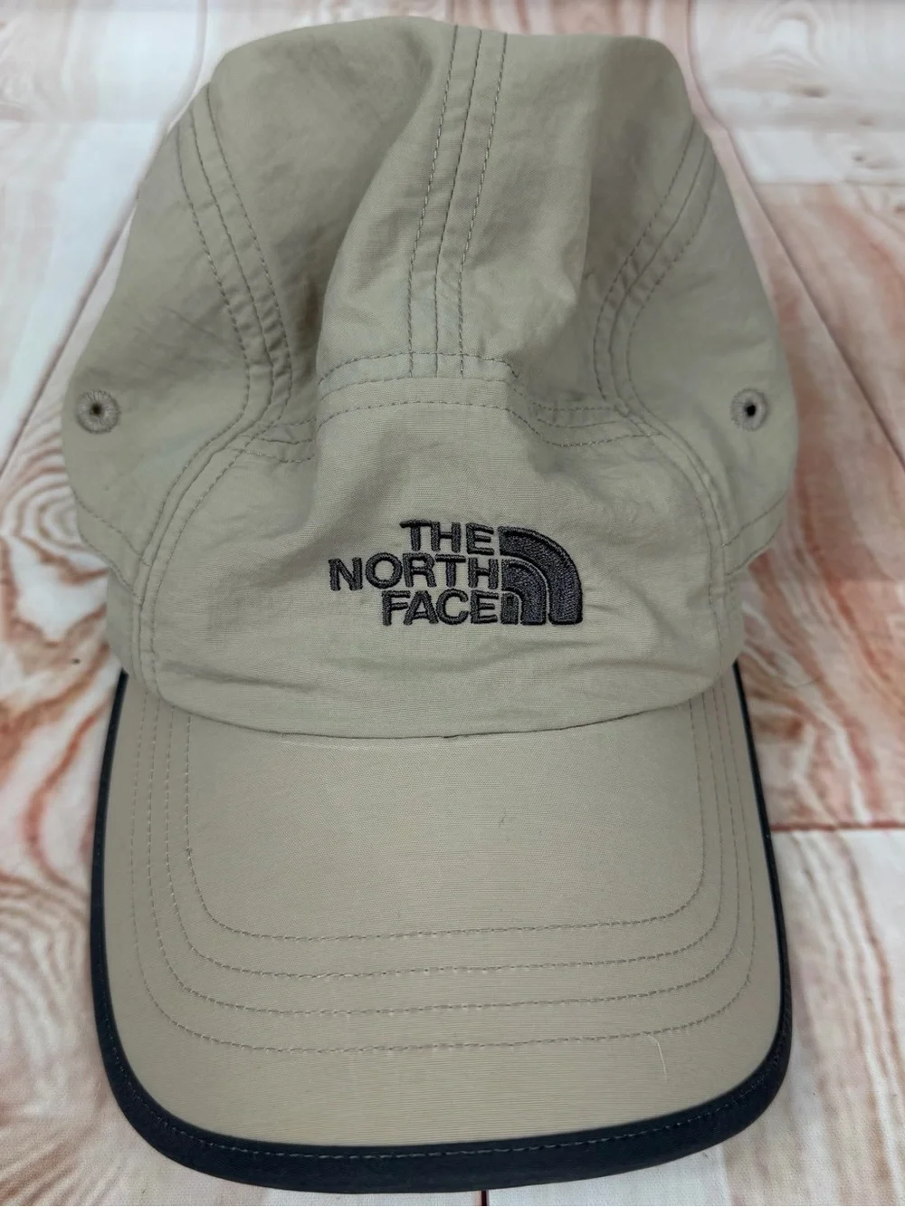 The North Face Beige and Black hat
